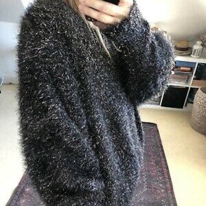 Zara Metalic Oversized Sweater